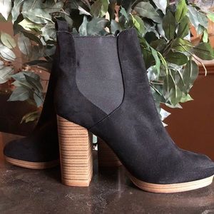 Suede Chelsea Ankle Booties